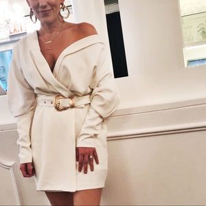 White Dress, with Western style gold belt